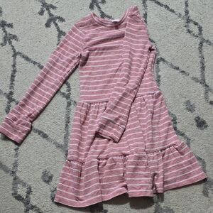 Lucky Penny Charming Pink Striped Kids Dress